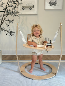 wooden baby jumper